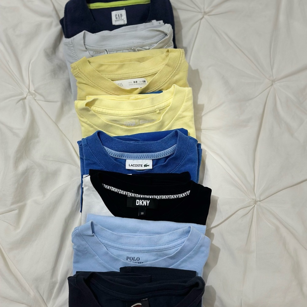 Ralph Lauren, Colmar, Zara, Gap, DKNY, Lacoste, bundle Graphic Tees